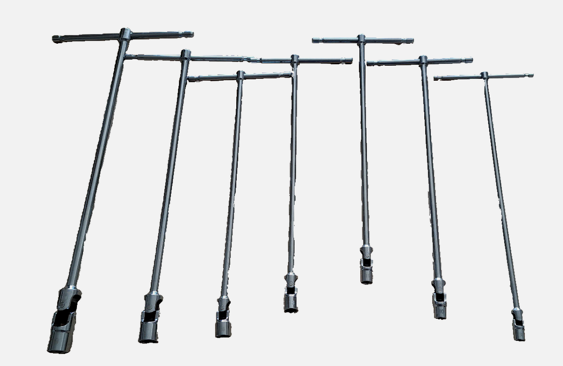 Set Milwaukee Gelenk-Steckschlüssel SW 8-19mm T-Griff Kardangelenk Verlängerung