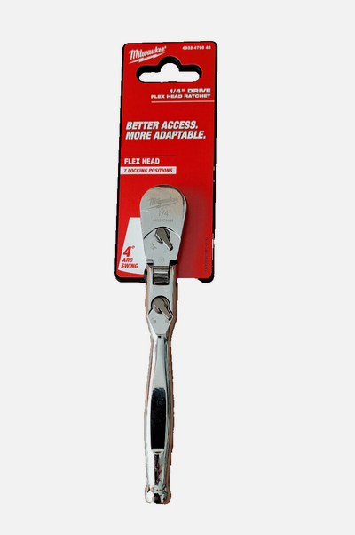 Milwaukee Gelenk Ratsche 140 mm 1/4" WINKELKNARRE RATSCHE WERKZEUG Knarre