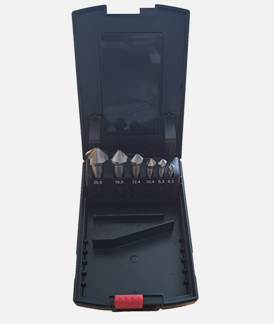 Kegelsenker Set 6-tlg Milwaukee 90° Satz 6,3-20,5mm Senkbohrer HSS Entgradsenker