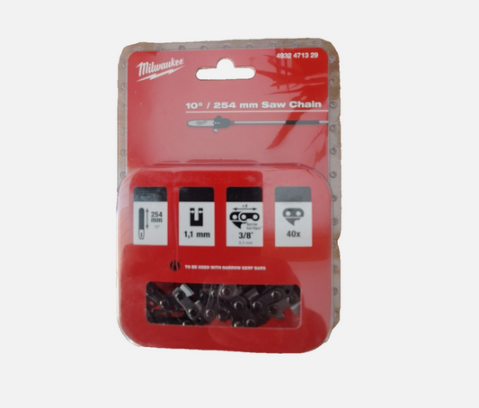 Milwaukee Ersatzkette 254 mm Kette 3/8 für Akku Hochentaster M18FOPH-CSA